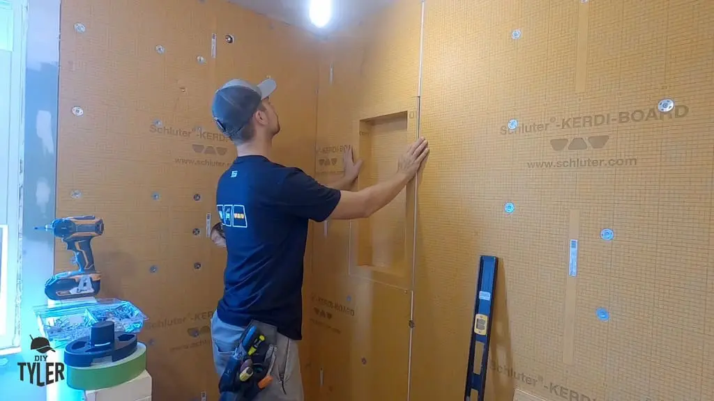 Master Bathroom Shower Niche Waterproofing Done Correctly First Time